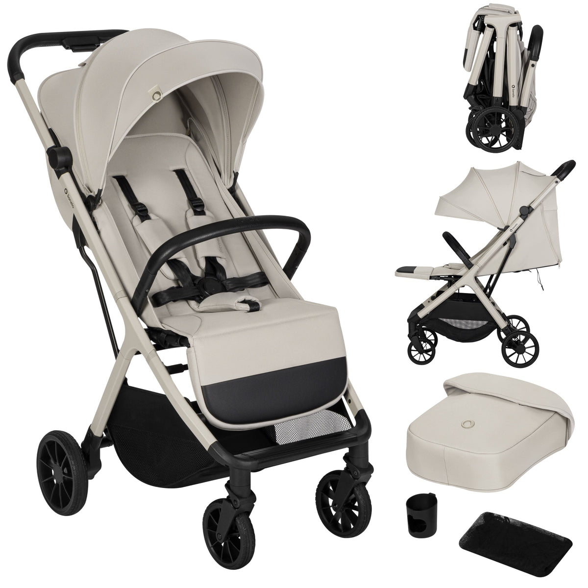 Stroller compact folding stroller up to 22 kg Lionelo Cloe Plus Packaging status original