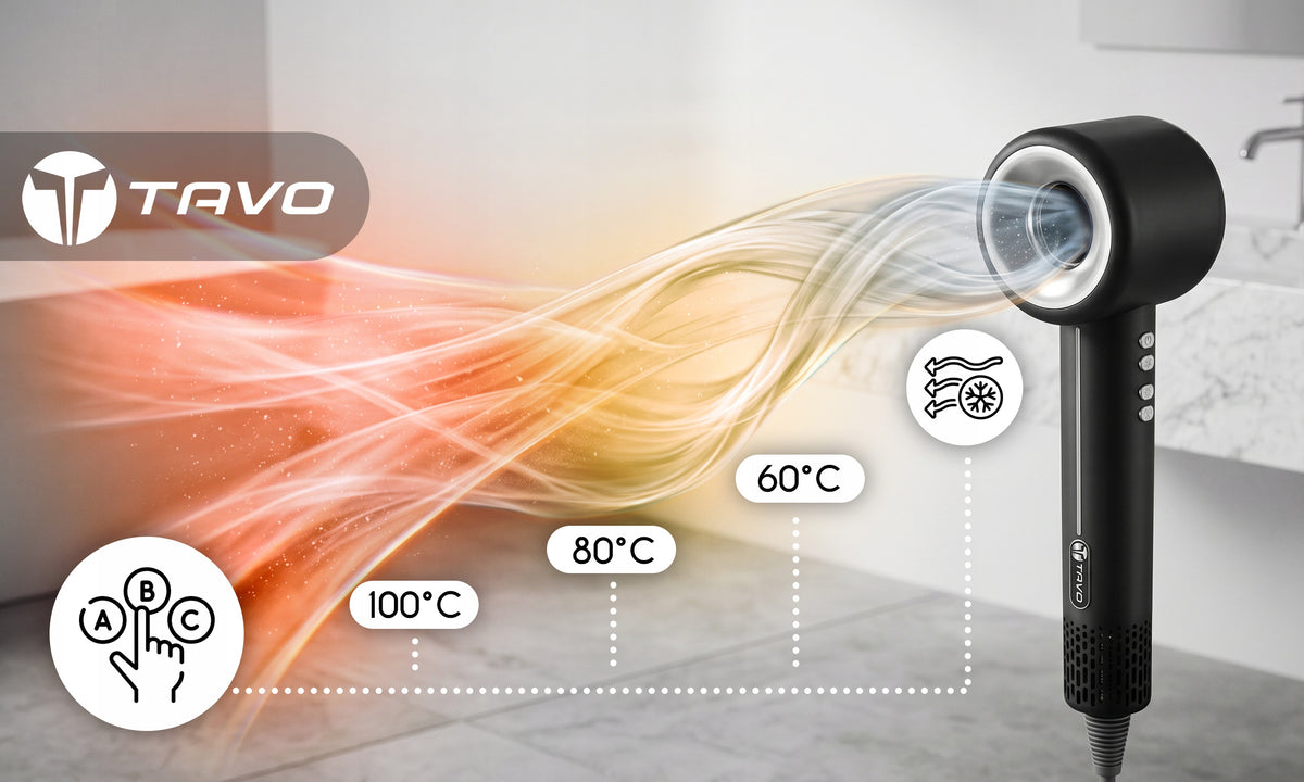 Strong Hair Dryer with Ionization 2500W Power Modes 9in1 Diffuser Overlays Packaging status original