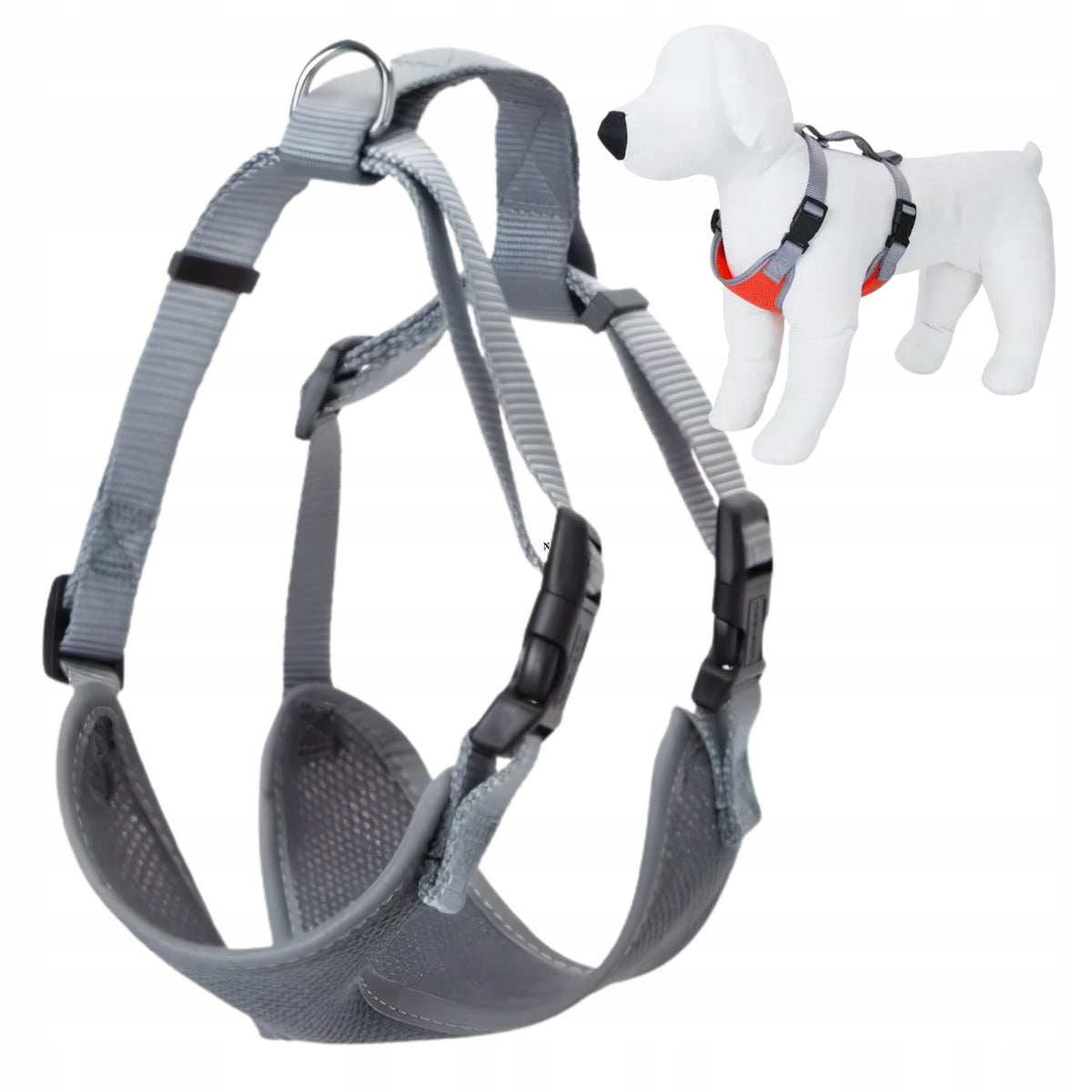 Strong Reflective Walking Harness with Mesh for Dog L Pressure-Free