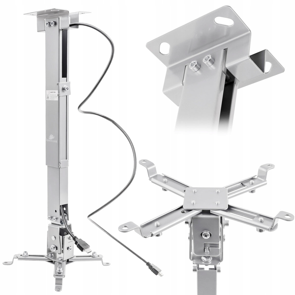 Sturdy Projector Wall Mount Ceiling Adjustable 20kg White