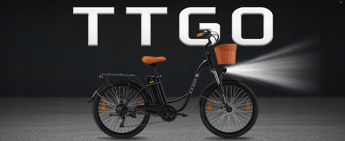 Stylish Men's/Women's Electric Bikes TTGO YY-26ST 250W 14.5AH 75KM EU Foldability partially assembled, calibrated