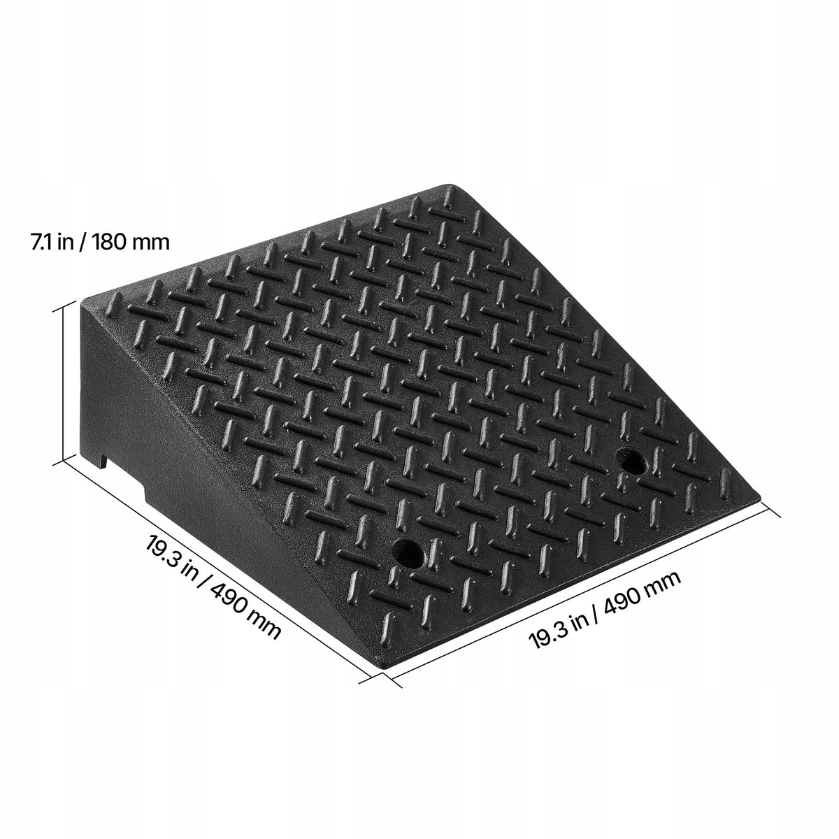 SucceBuy Threshold Ramp 2Pcs 49x49x18CM Lifting Capacity 3175KG Curb Rubber Ramp Manufacturer code SJDLYPD20207V3IGL0