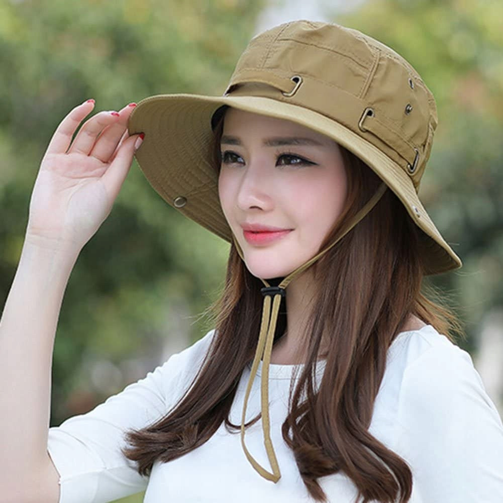 Sun Hat Fishing Panama Hand Protection Anti-UV Composition Color white
