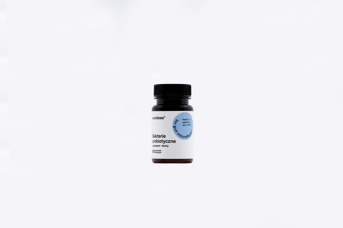 Sundose For Gut Microflora probiotic bacteria 60 kaps. Packaging status original