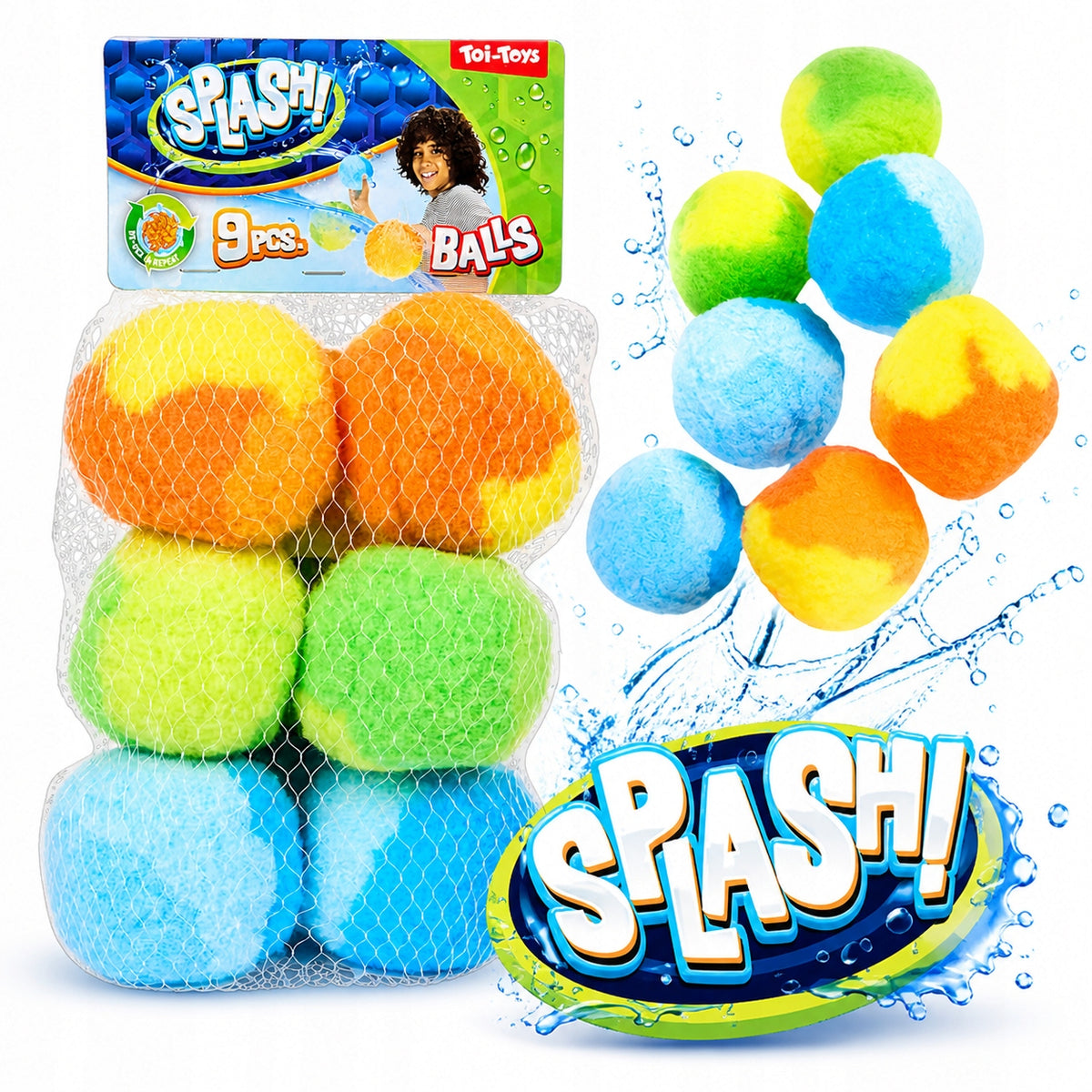 Swimming Pool Water Balls Splash Soft 9 Pieces