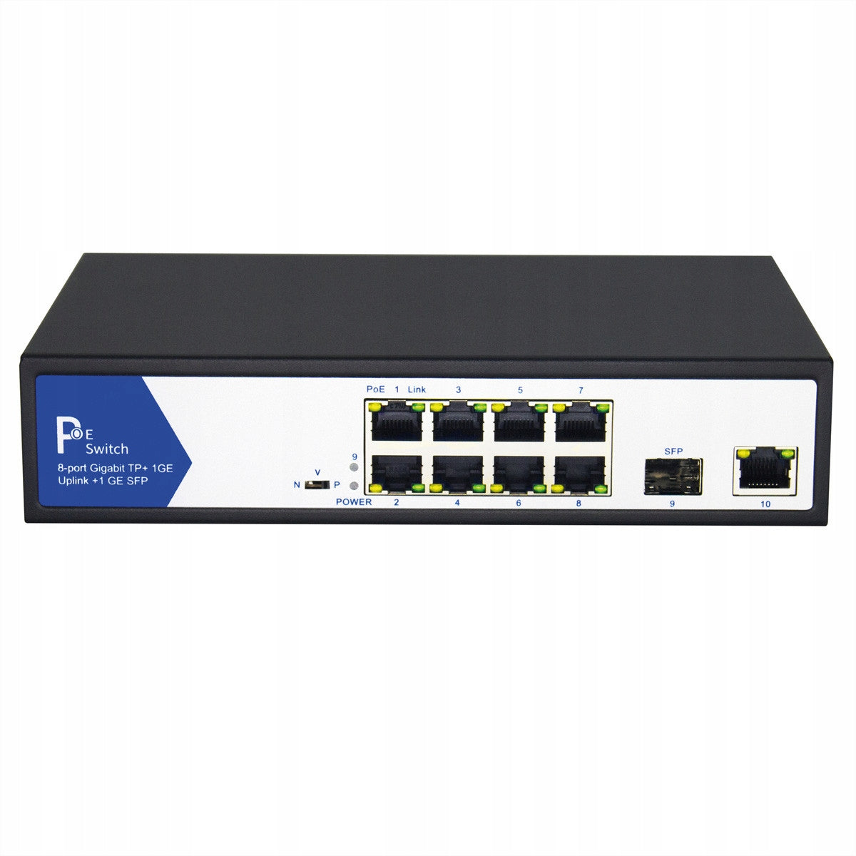 Switch Ethernet PoE Switch 8+2 1x GbE/SFP