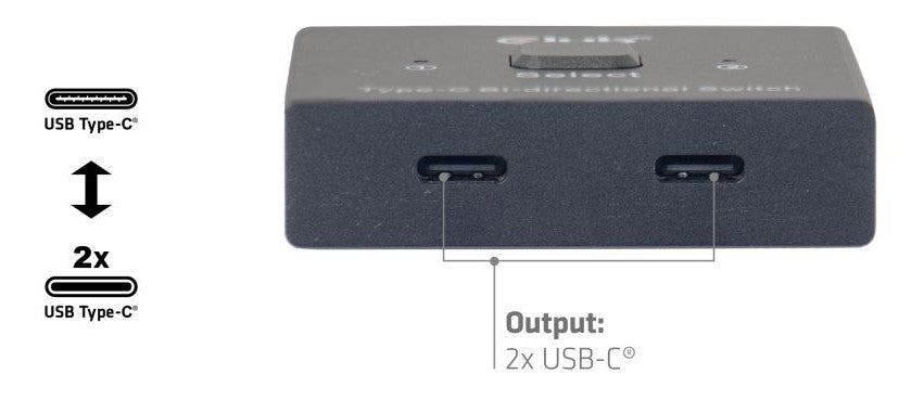 Switch USB C Club3D CSV 2511 Bidirectional 8K 4K PD 100W Manufacturer code CSV-2511