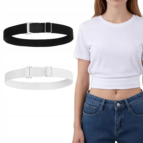 T-SHIRT ROLL-UP TAPES ELASTIC ADJUSTABLE TOPS FOR WOMEN 2