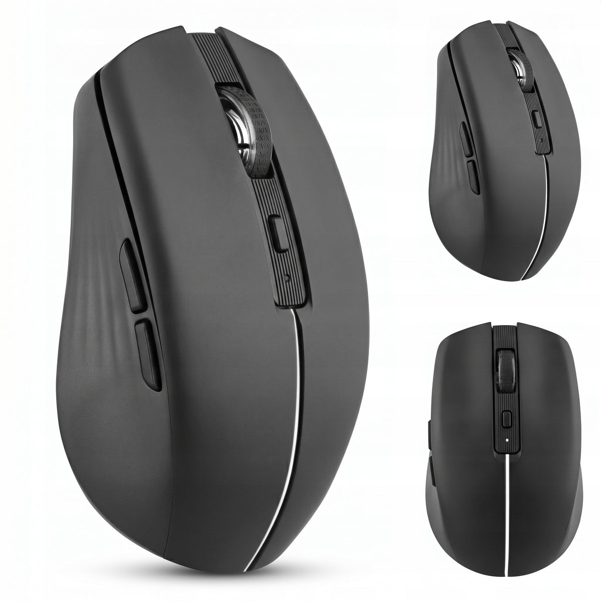 T-nB Computer Mouse for Bluetooth Laptop 2.4GHz USB-C 500mAh 1600DPI