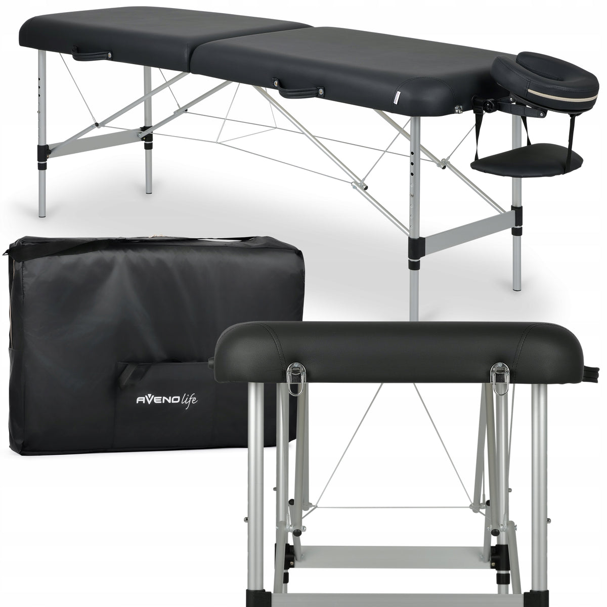 TABLE COSMETIC BED FOR EYELASHES MASSAGE ESTETIC DARK FOLDING LIGHT ALUMINUM