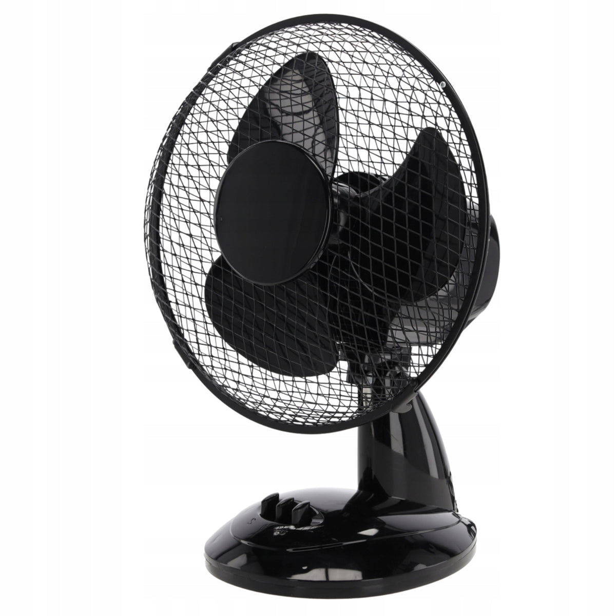 TABLE FAN OFFICE FAN ADJUSTABLE QUIET OSCILLATING BLACK