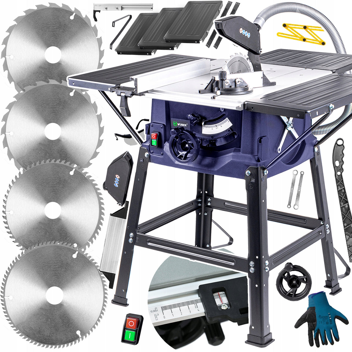 TABLE SAW COUNTRY CIRCULAR SAW FOR WOOD CIRCULAR 4 DISCS 3PLATES