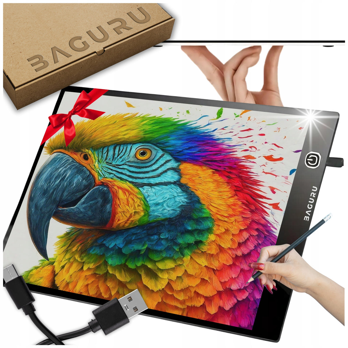 TABLET GRAPHIC BOARD DRAWING BOARD FOR CHILDREN DRAWING LED GIFT Model 606228063