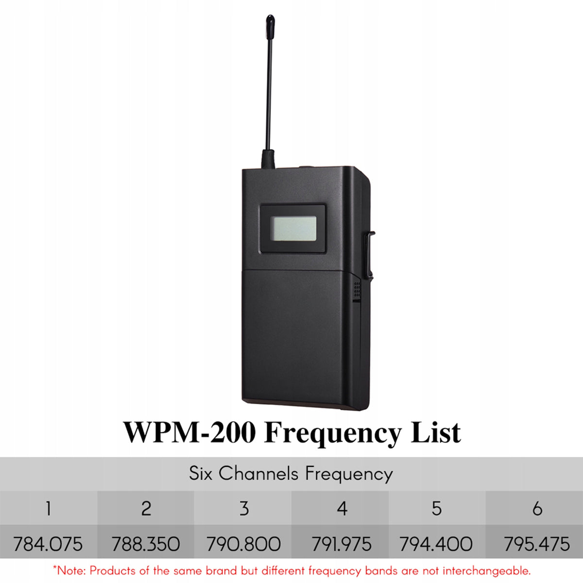TAKSTAR WPM-200 UHF Wireless Monitor System 50m Distance GJ