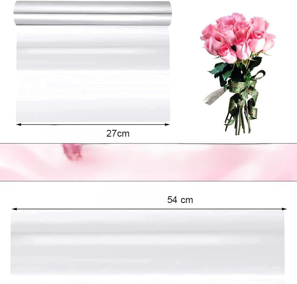 TANCUDER Transparent Cellophane Packing Paper 30m Length 3000 cm