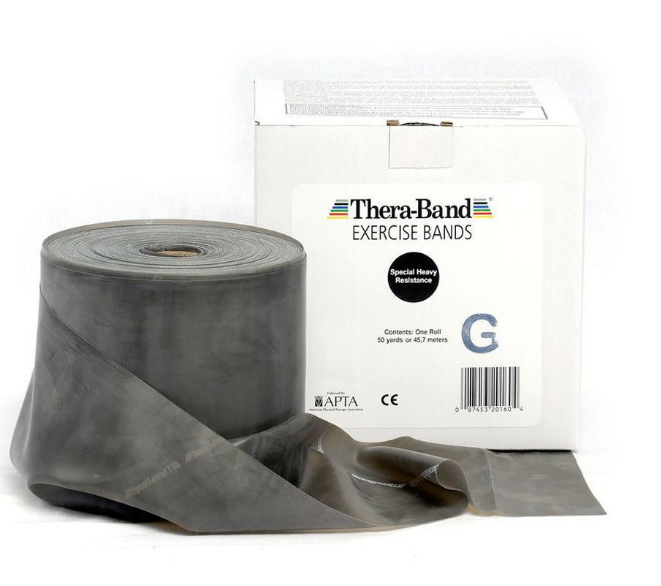 TAPE THERA BAND BLACK RUBBER FOR EXERCISE 24h