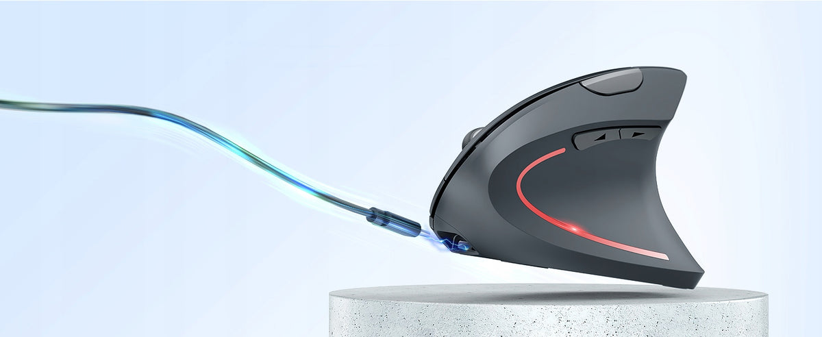 TECKNET Wireless Vertical Mouse 600 mAh Ergonomic 2,4 GHz 4800 DPI Packaging status original