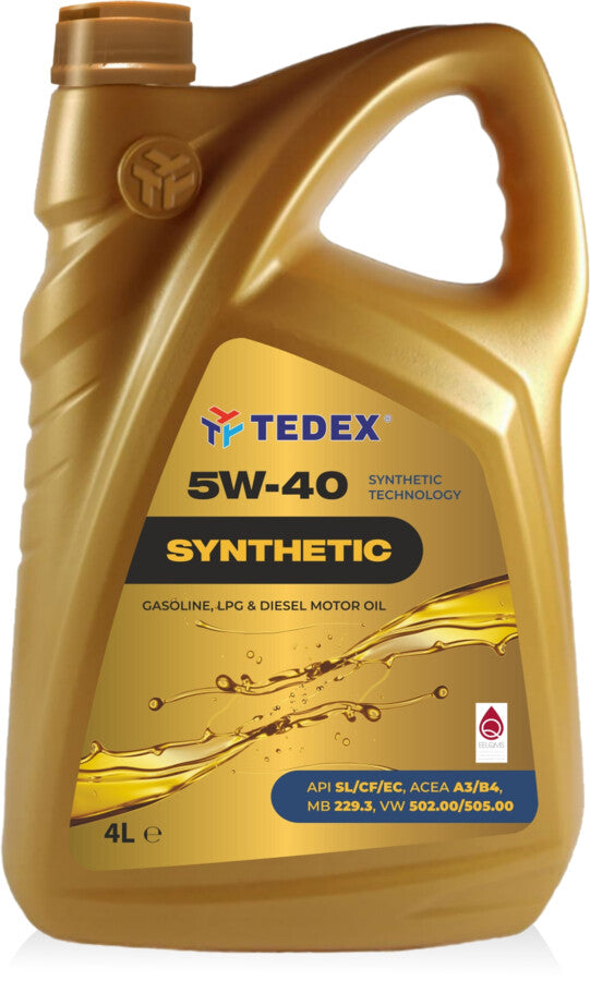 TEDEX SYNTHETIC SL/CF/EC S.H.E.L.L. 5W-40 (4 Liter) Engine Oil
