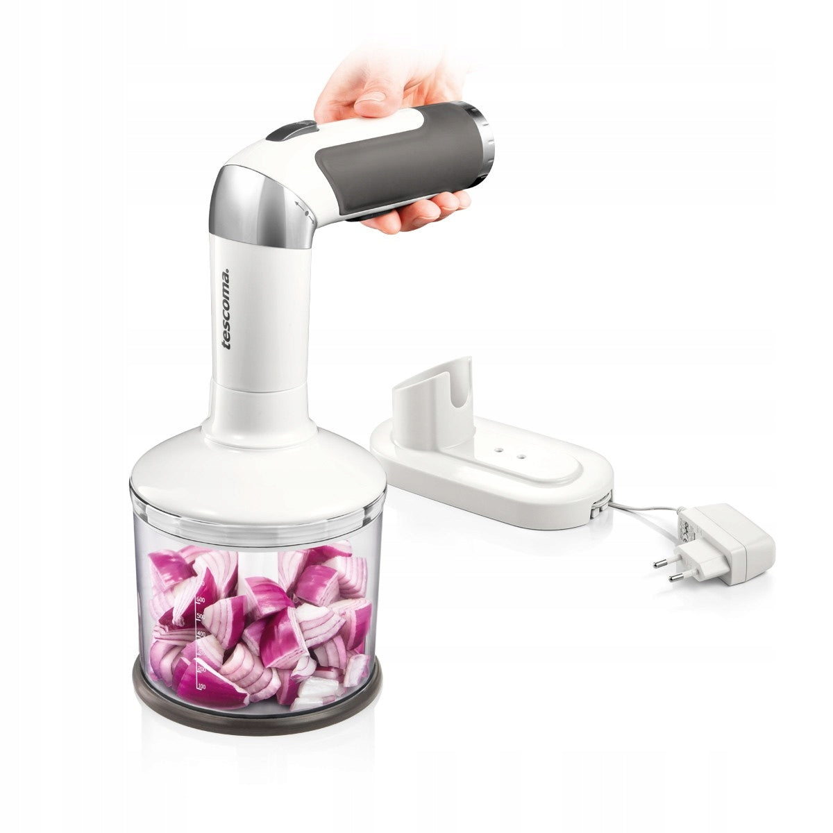 TESCOMA Cordless Blender With Adjustable Handle with 3 Tilt Angles Brand Tescoma