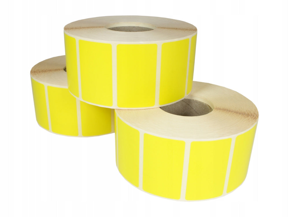 THERMAL LABELS 30X100 500 PCS Yellow