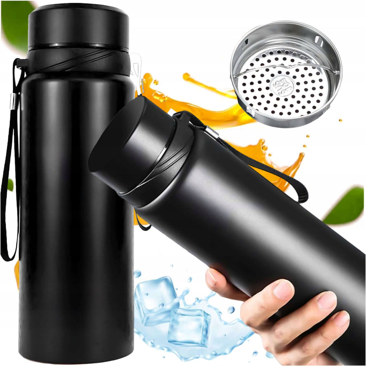 THERMOS BOTTLE THERMAL WATER BOTTLE 1L FOR YERBA MATE TEA COFFEE WITH INFUSER