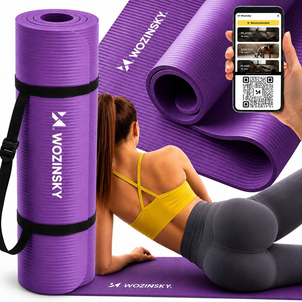THICK MAT 1,5 CM FOR YOGA GYMNASTIC TRAINING EXERCISE MAT LARGE