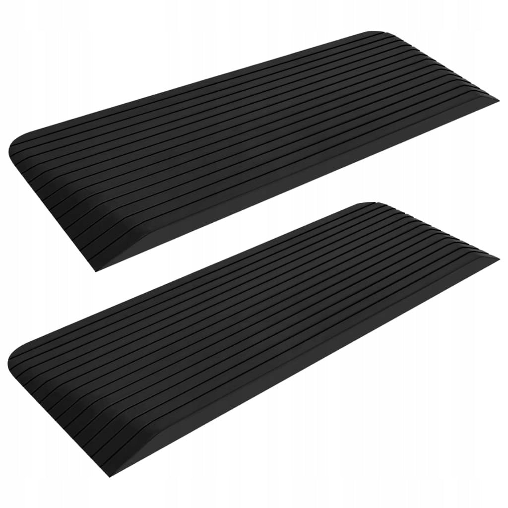 THRESHOLD RAMPS 2 PCS 110X41X5CM RUBBER Brand VidaXL