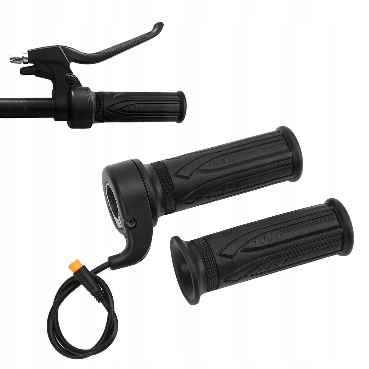 THROTTLE HOLDER FOR ELECTRIC BICYCLES WITH 3-PIN CONNECTOR 12-72 V
