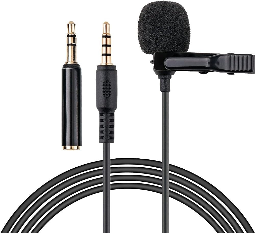 TIE MICROPHONE 3,5MM OMNIDIRECTIONAL CONDENSER 2M CLIP