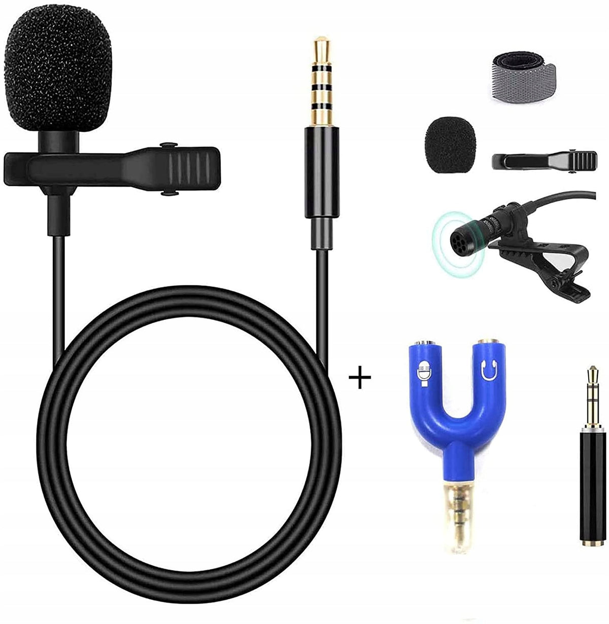 TIE MICROPHONE EXTERNAL CLIP JACK 3,5 mm