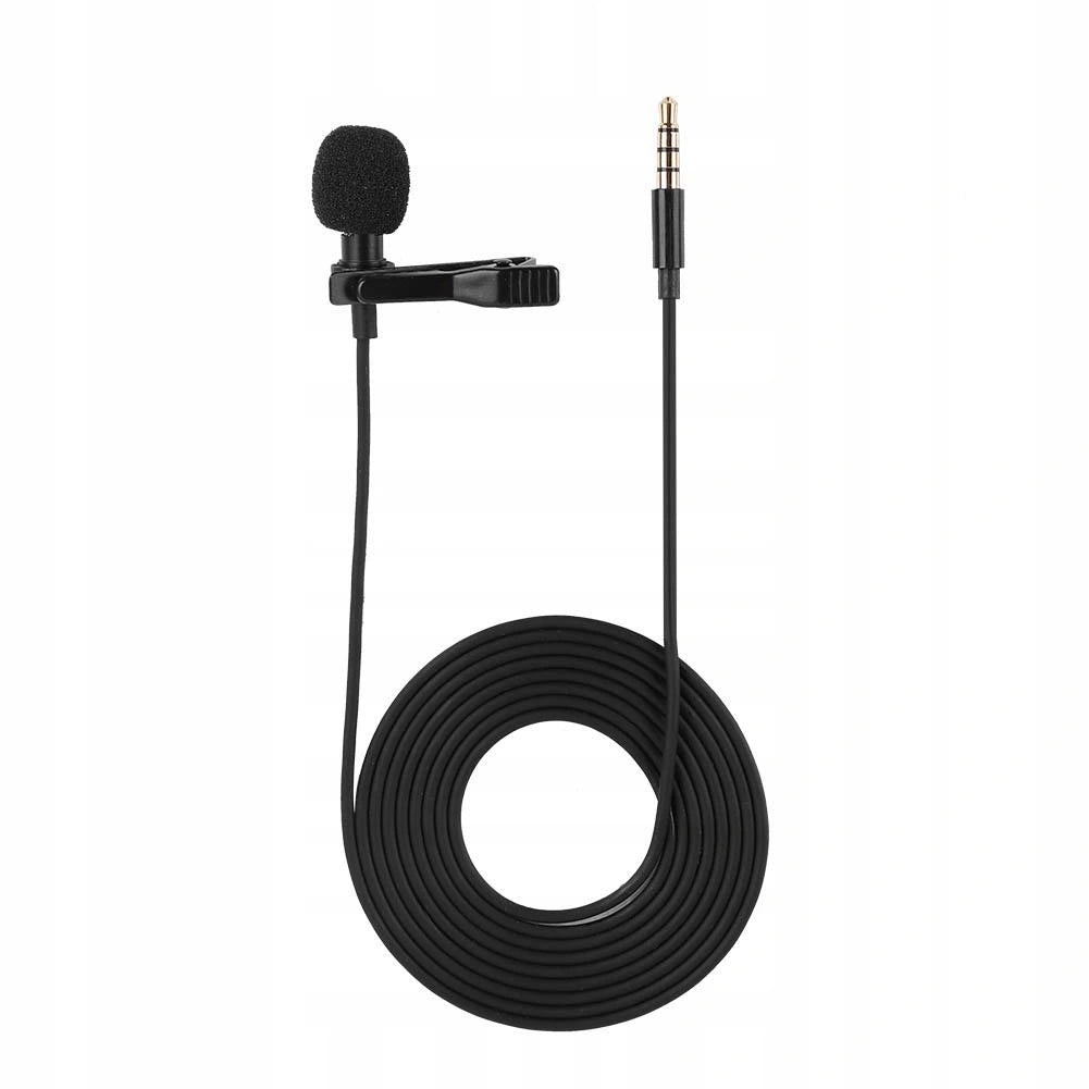 TIE MICROPHONE EXTERNAL JACK CLIP 3,5 MM FOR SMARTPHONE CAMERA