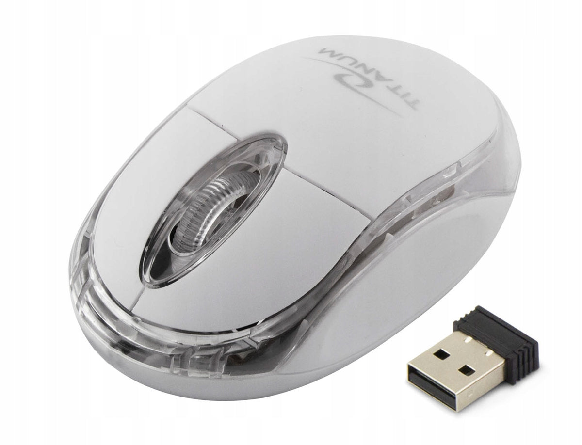 TITANUM MOUSE CONDOR 3D OPTICAL WIRELESS 2,4GHz WHITE