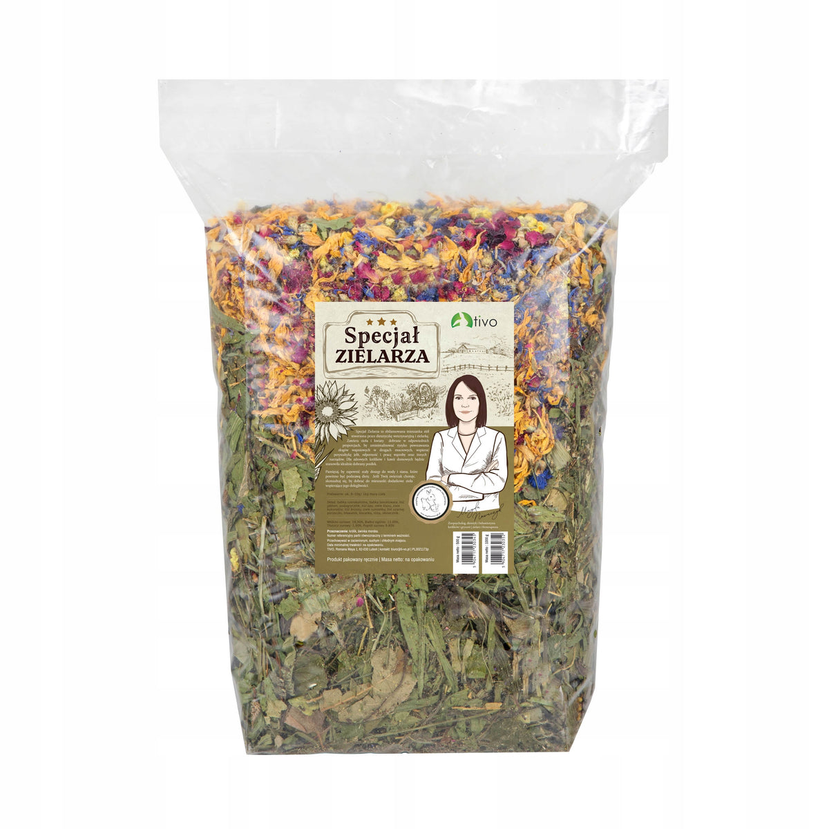 TIVO HERBAL SPECIALTY 2kg MIXED BASIC HERBS 2000g RODENT AND RABBIT