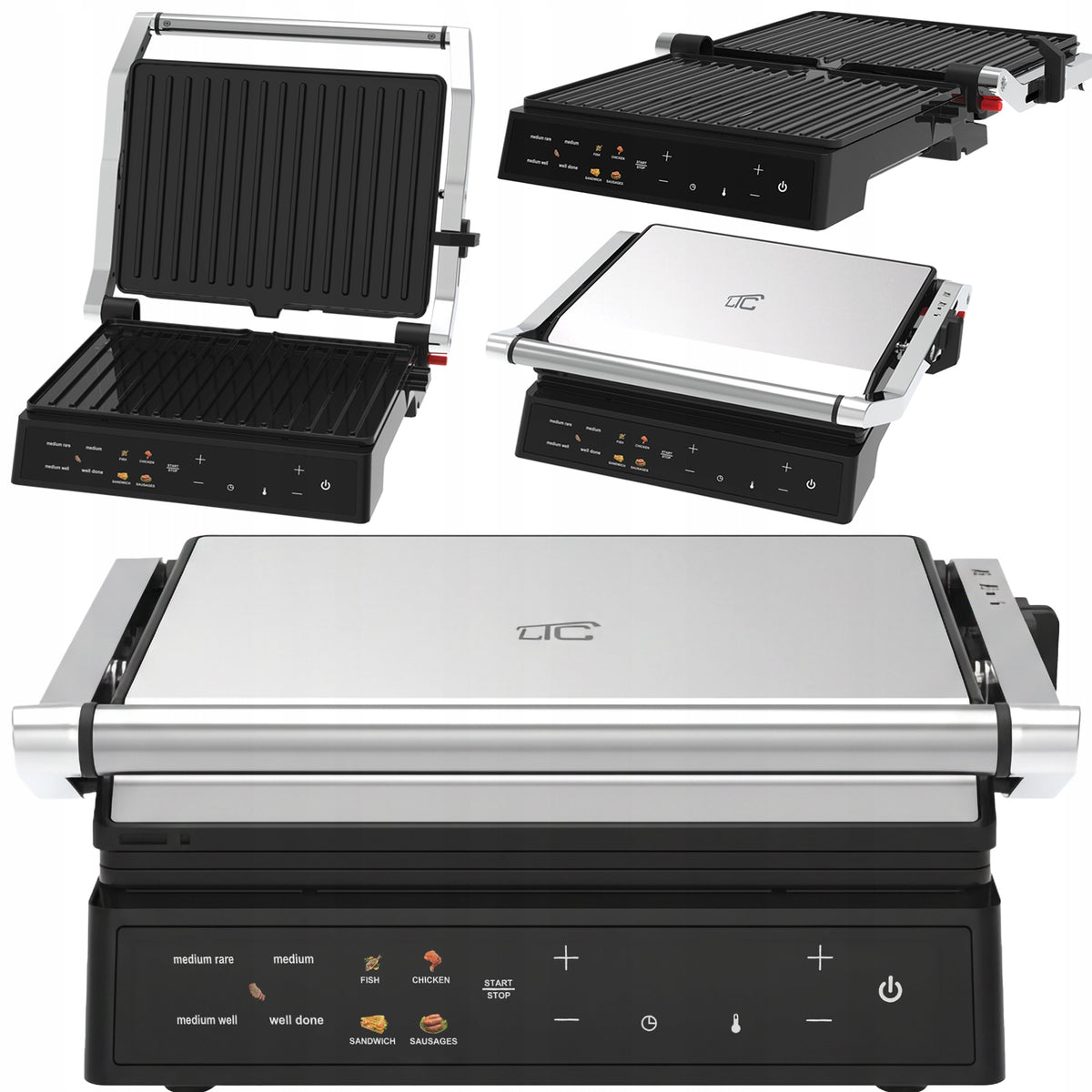 TOASTER OVEN GRILL FOR PANINI SANDWICHES ELECTRIC FOLDING 180° STRONG