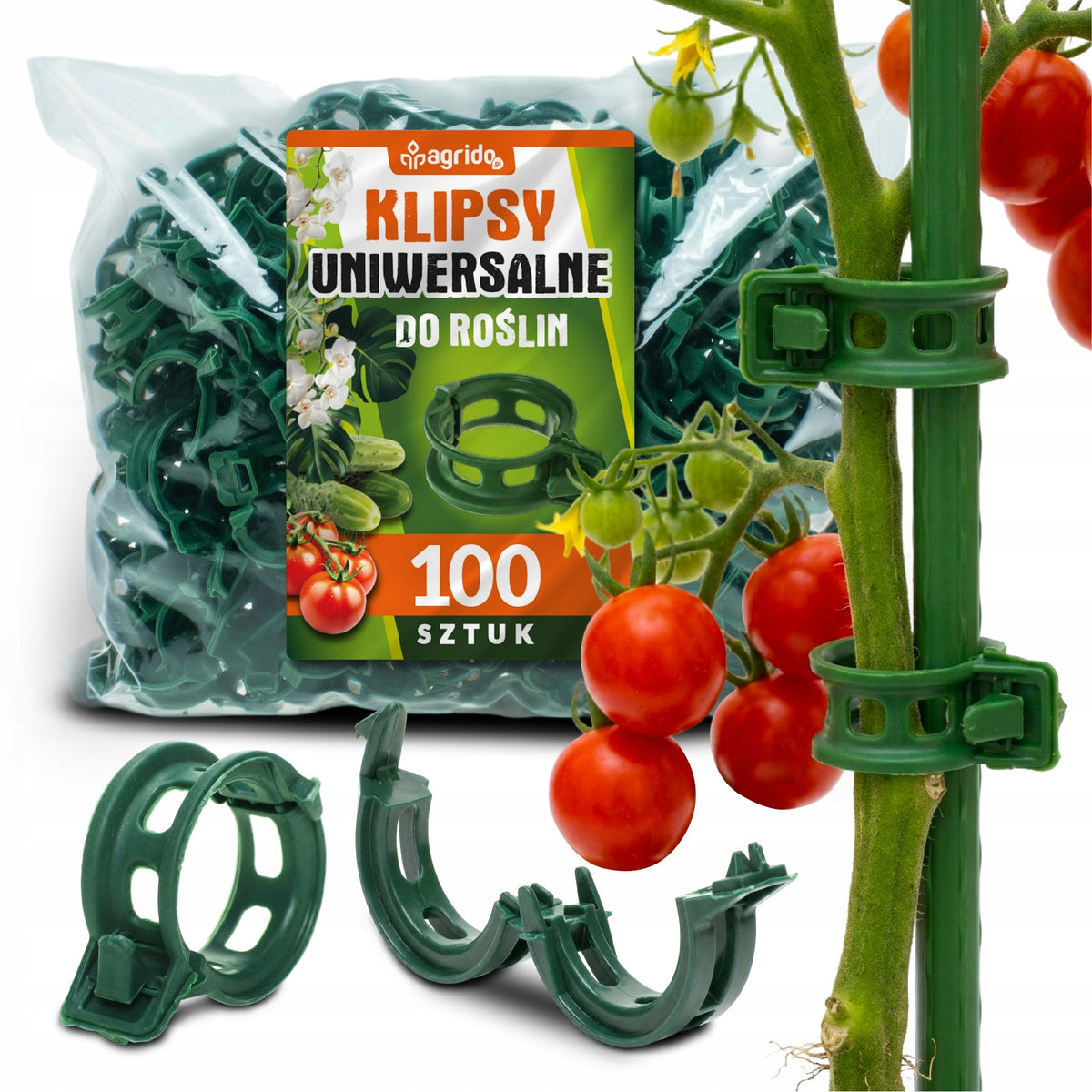 TOMATO CLIPS 100 PIECES CLASPS HANDLE BEAN STEM CLIP SHOOTS