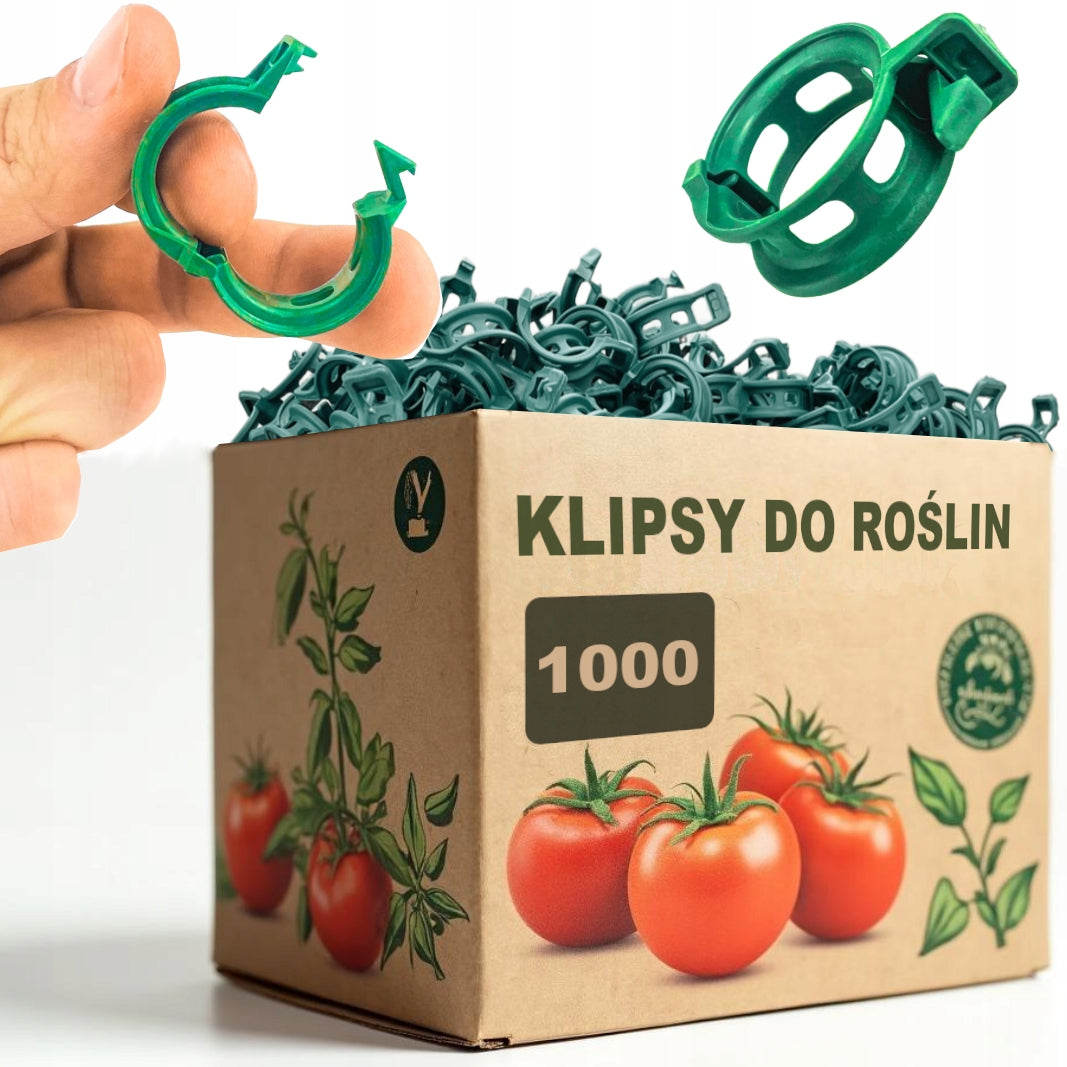 TOMATO CLIPS 1000 PIECES CLASPS HANDLE BEAN STEM CLIP SHOOTS