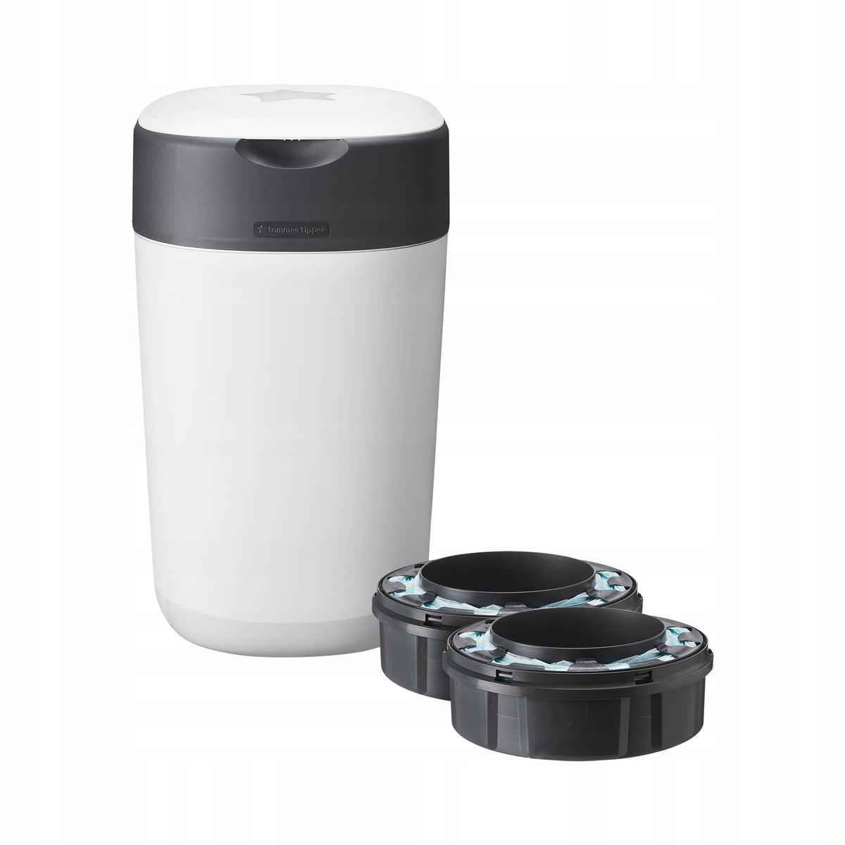 TOMMEE TIPPEE TWIST AND CLICK DIAPER BASKET + 2 REFILLS