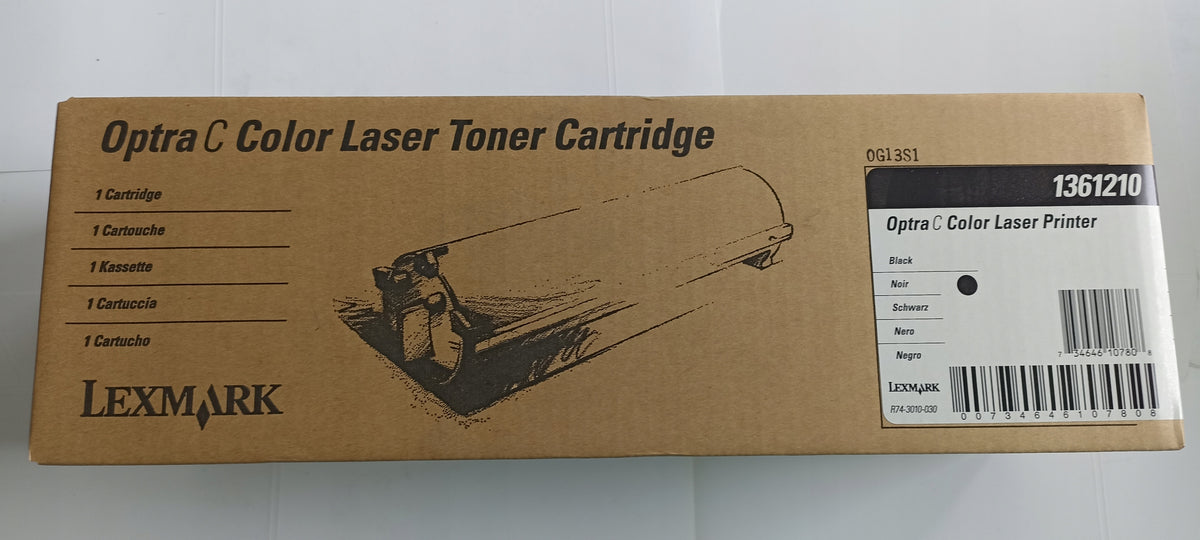 TONER CARTRIDGE LEXMARK 1361210 ORIGINAL BLACK