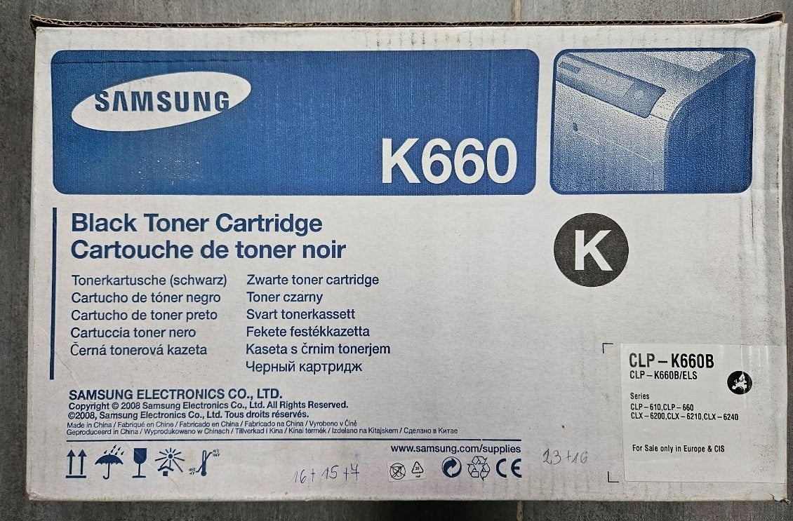 TONER ORIGINAL SAMSUNG CLP-K660B BLACK