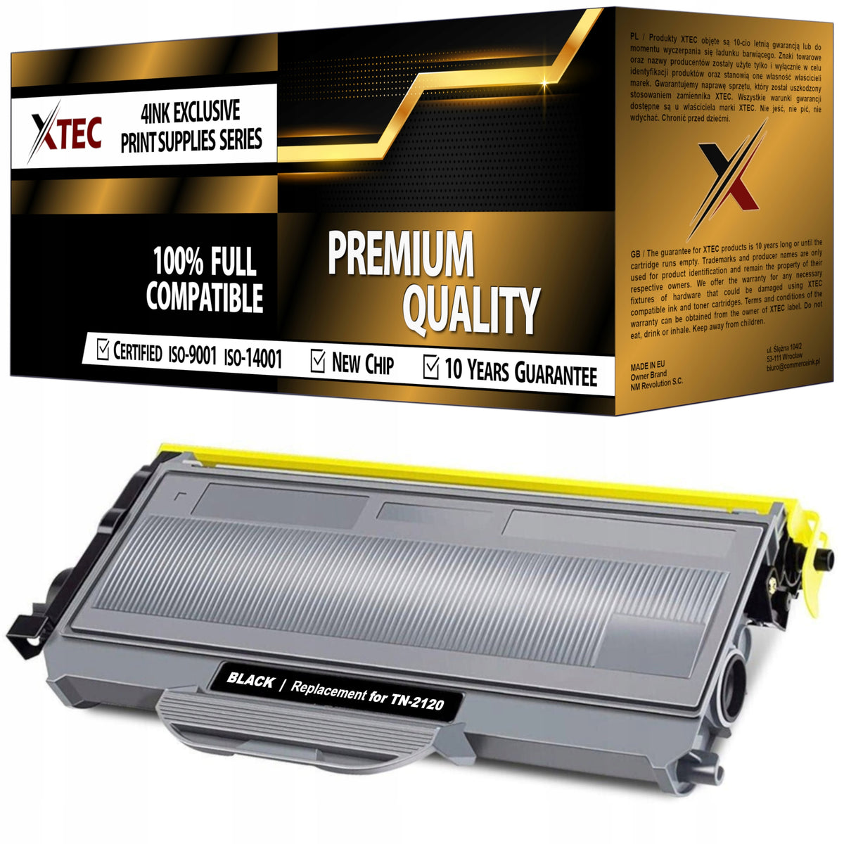 TONER TN-2120 XL FOR BROTHER HL-2140 DCP-7030 DCP-7040 PRINTER