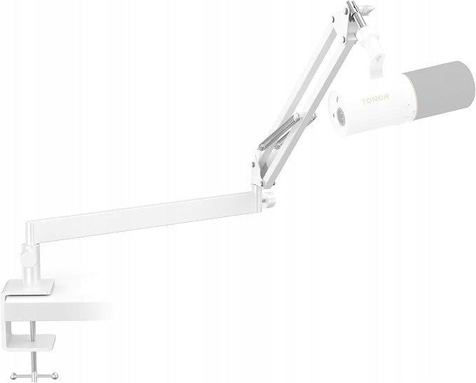 TONOR Microphone boom, adjustable microphone stand WHITE