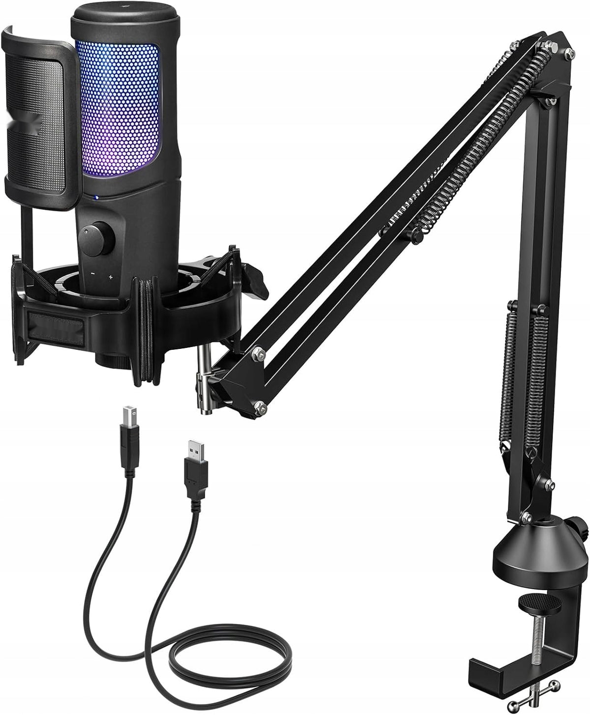 TONOR RGB TC40 RGB Microphone for Gaming, Podcasting, Streaming, PC, PS4/5