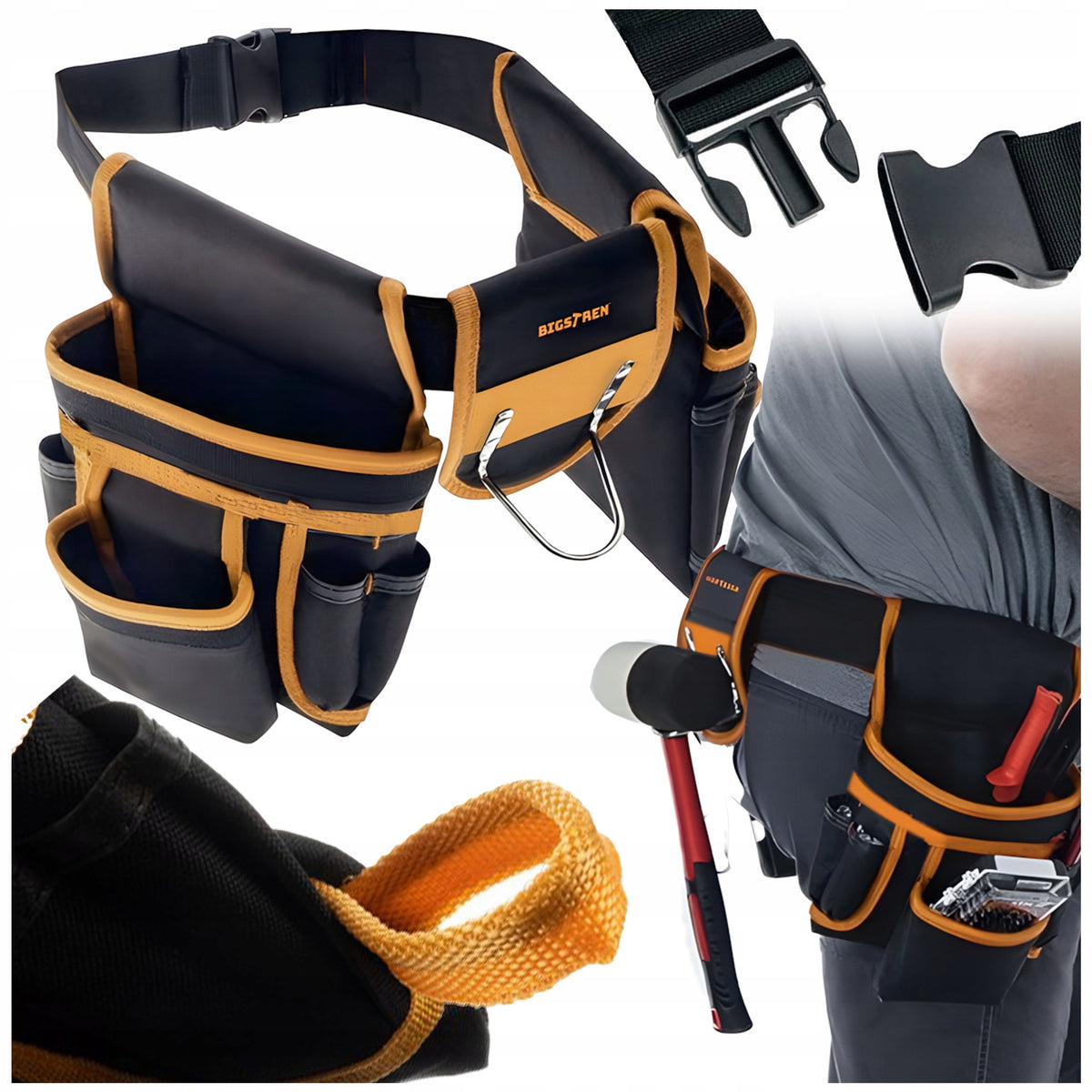 TOOL BELT FOR ROOFING CARPENTRY ASSEMBLY TOOLS Packaging status original