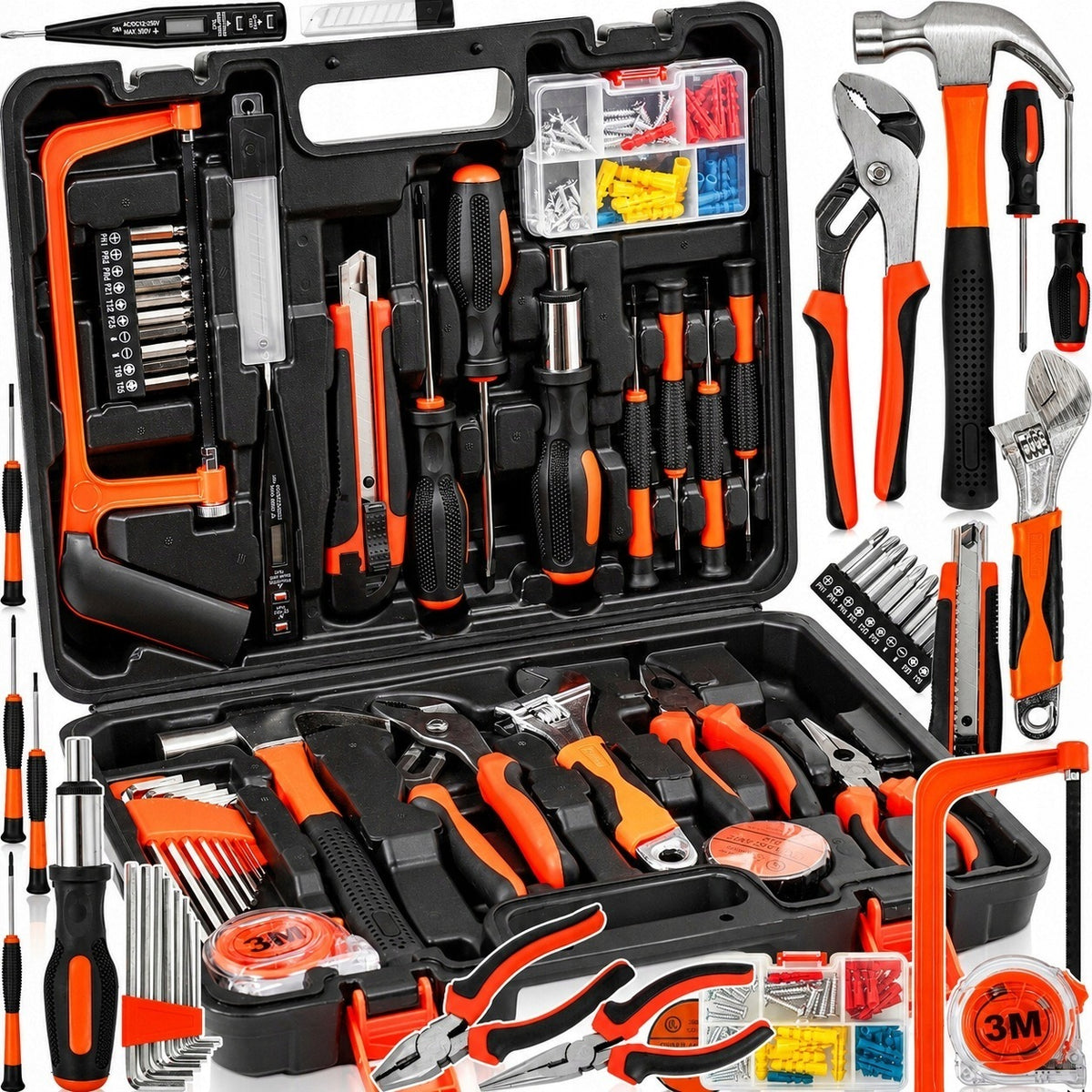 TOOL WRENCH SET SOCKET WRENCHES IN CASE 100 EL TOOL CASE