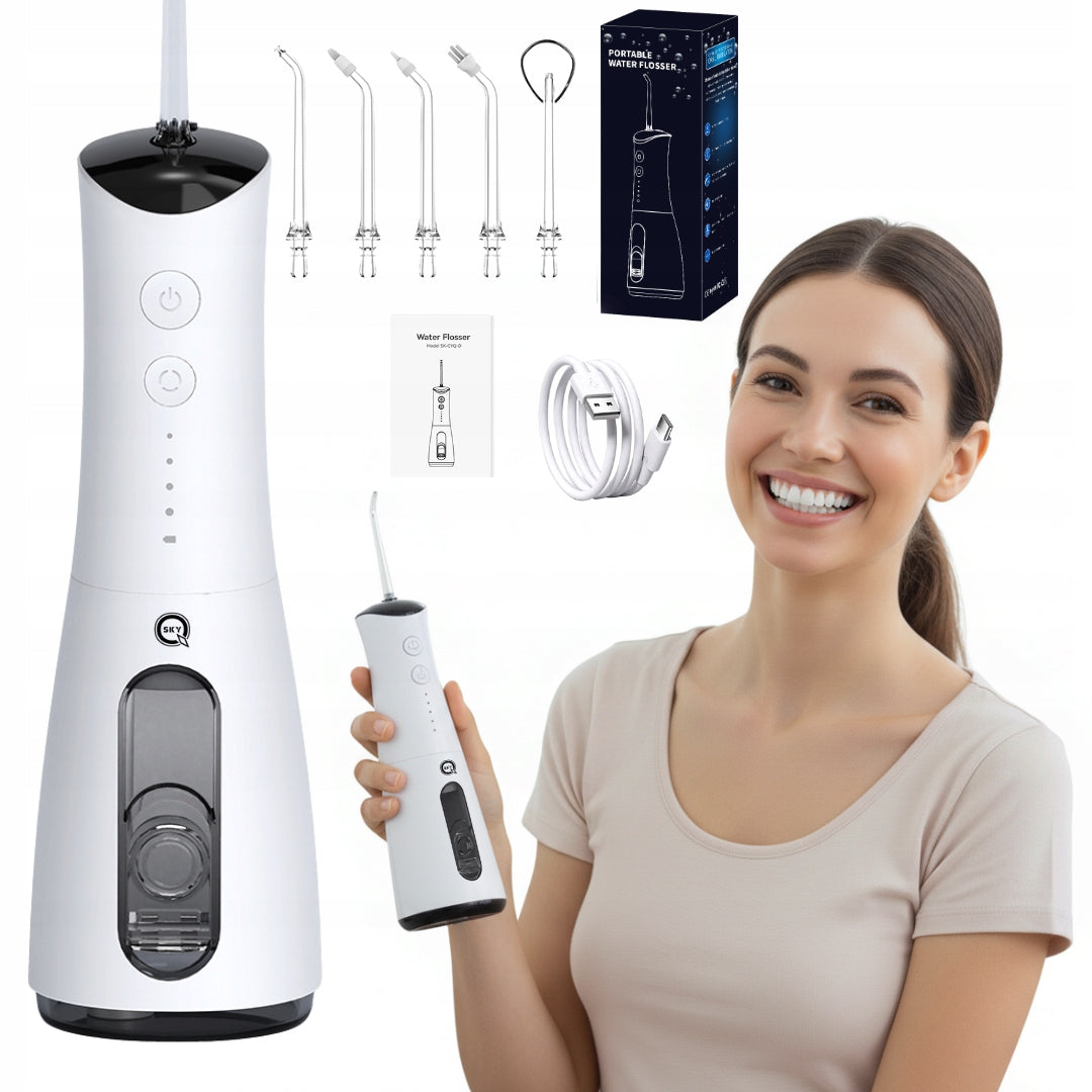 TOOTH IRRIGATOR WIRELESS DENTAL WATERPROOF 3 OPERATING MODES Manufacturer code DO USUWANIA RESZTEK JEDZENIA CZYSZCZENIA 1