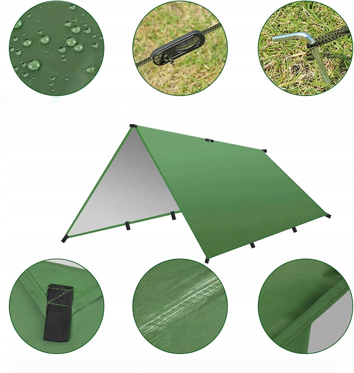 TOURIST CANOPY TARP CAMPING WATERPROOF SUN VISOR