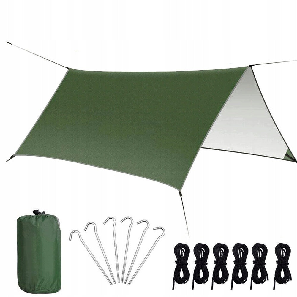 TOURIST TARP SHEET CAMPING AWNING TENT 3X3M