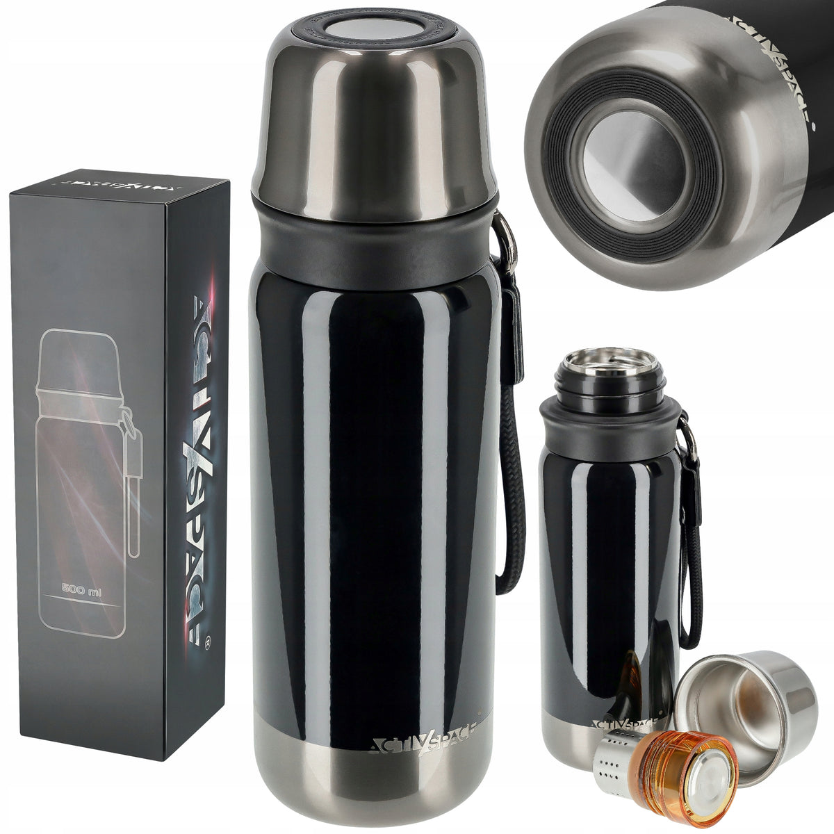 TOURIST THERMOS FOR TEA VACUUM COFFEE SEALED STAINLESS STEEL 500ml