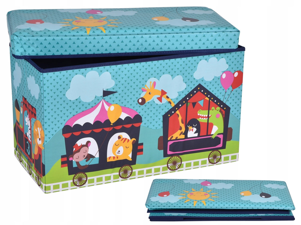 TOY CONTAINER POUF FOR CHILDREN CHEST TRUNK ORGANIZER SEAT