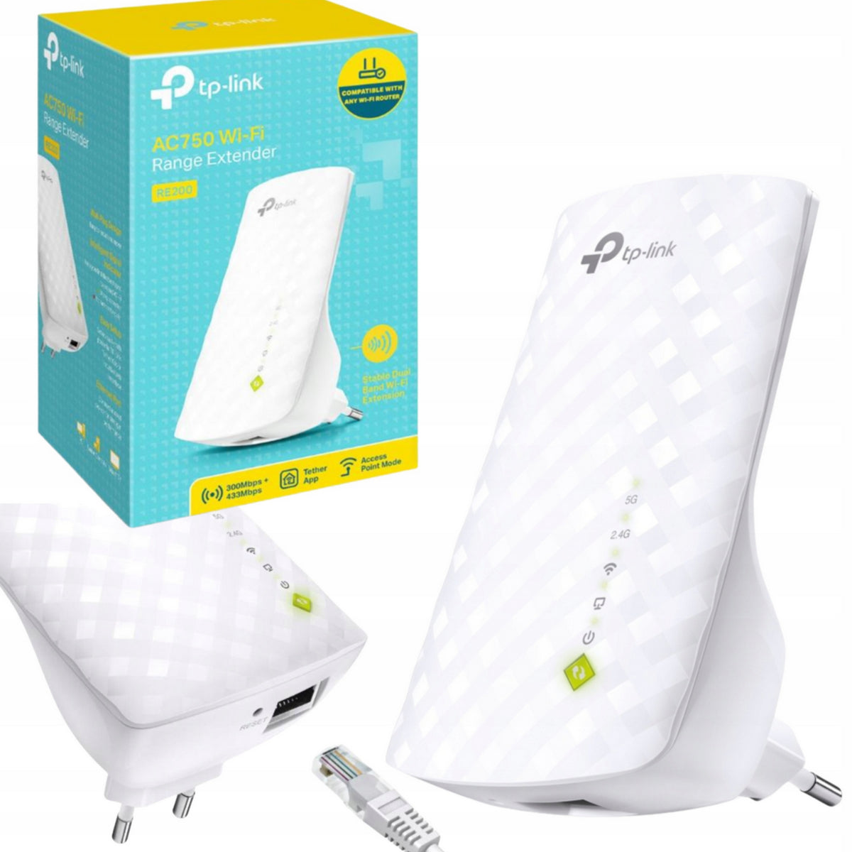 TP-LINK WIFI AMPLIFIER AC750 REPEATER DUAL BAND 2,4/5GHZ WPS